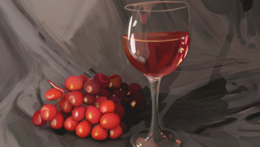 Wine Glass Painting - Signals AZ
